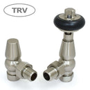 West Radiators Faringdon Radiator Valve - Satin Nickel | Plumbhub