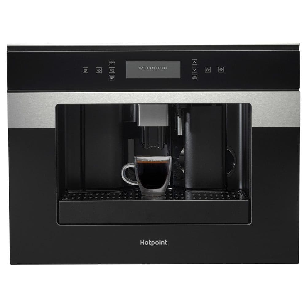 Hotpoint BuiltIn Fully Automatic Coffee Maker Dark Grey Glass