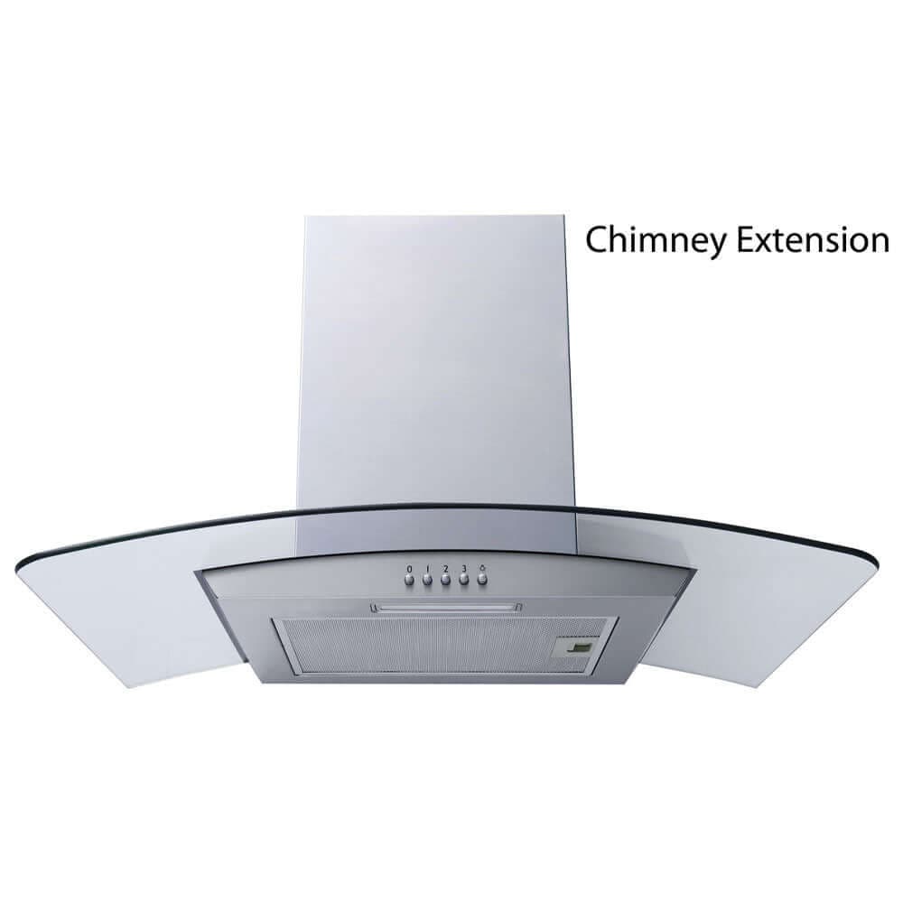 Prima+ 81cm Chimney Kitchen Cooker Hood Extension Stainless Steel
