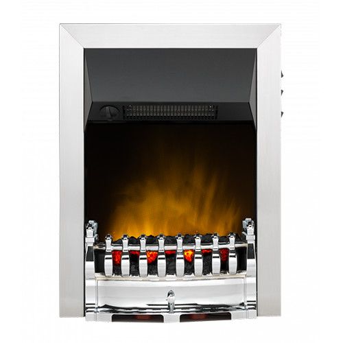 Valor Balmoral Ecolite Inset Optiflame Electric Fire - Chrome