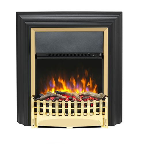 Dimplex Kingsley Deluxe Brass Freestanding Optiflame Electric Fire