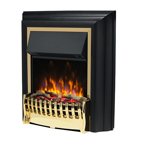 Dimplex Kingsley Deluxe Brass Freestanding Optiflame Electric Fire