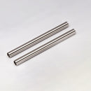 Aeon 15mm x 200mm Straight Connection Pipe  - Brushed Stainless Steel - Pair