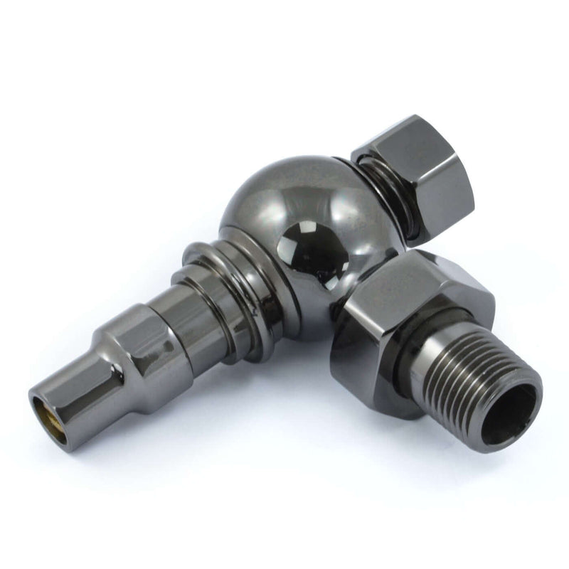 West Radiators Amberley Radiator Valve - Black Nickel | Plumbhub