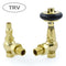 West Radiators Amberley Radiator Valve - Polished Brass | Plumbhub