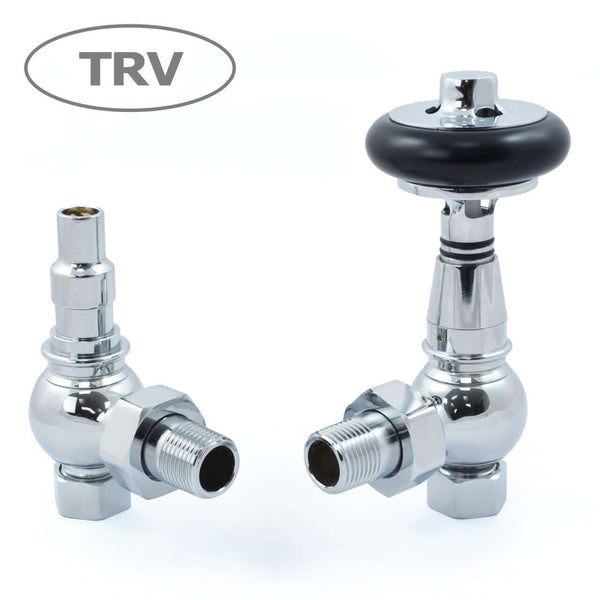 West Radiators Amberley Radiator Valve - Chrome | Plumbhub