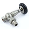 West Radiators Amberley Radiator Valve - Satin Nickel | Plumbhub