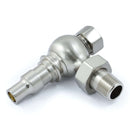 West Radiators Amberley Radiator Valve - Satin Nickel | Plumbhub