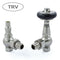 West Radiators Amberley Radiator Valve - Satin Nickel | Plumbhub
