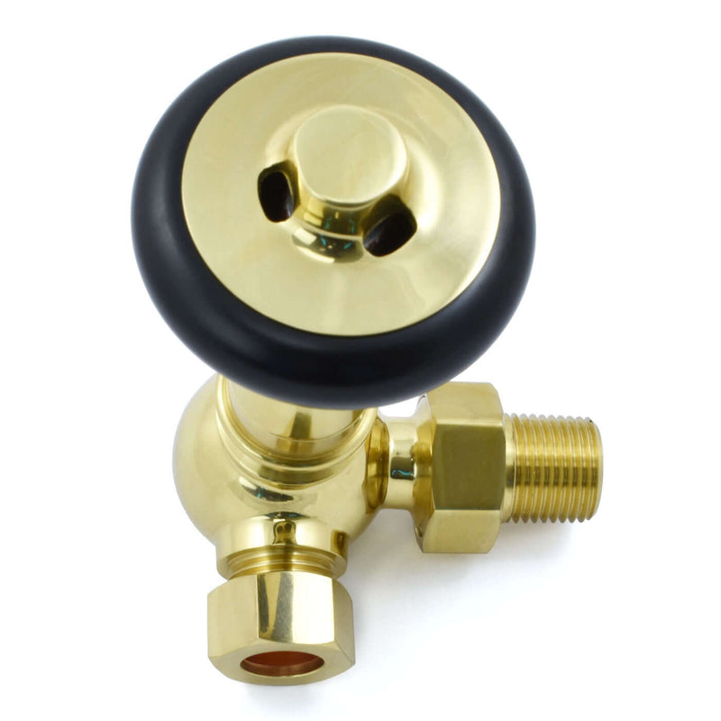West Radiators Amberley Radiator Valve - Polished Brass | Plumbhub