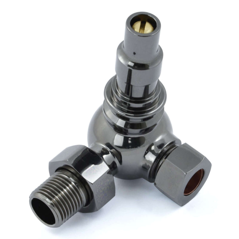 West Radiators Amberley Radiator Valve - Black Nickel | Plumbhub