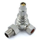 West Radiators Amberley Radiator Valve - Satin Nickel | Plumbhub