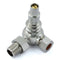 West Radiators Amberley Radiator Valve - Satin Nickel | Plumbhub