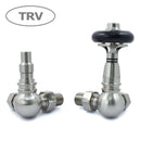 West Radiators Amberley Radiator Valve - Satin Nickel | Plumbhub