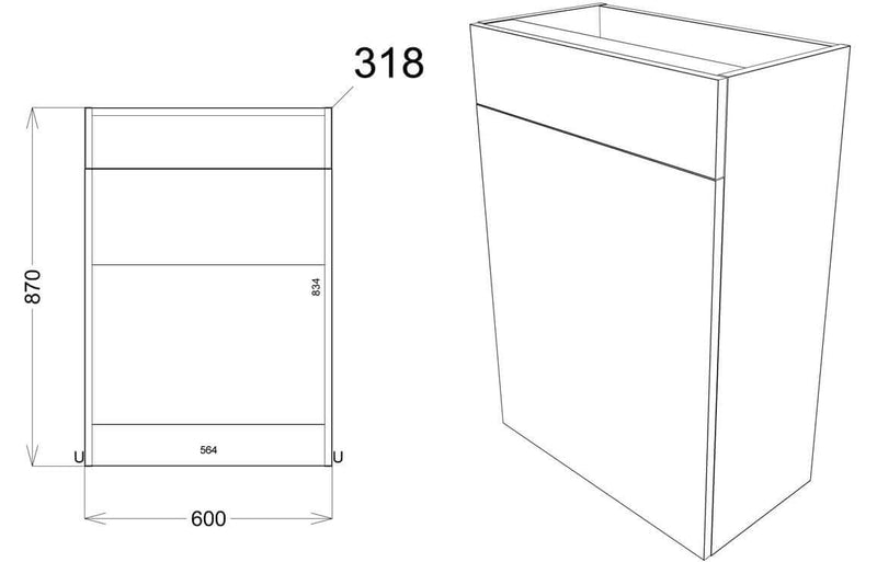 Bathroom WC Unit