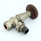 West Radiators Bentley Thermostatic Angled Radiator Valve - Antique Brass | Plumbhub