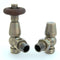 West Radiators Bentley Thermostatic Angled Radiator Valve - Antique Brass | Plumbhub