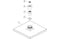 Celeste Square Shower Head 200mm - Chrome 