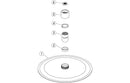 Celeste Round Ultraslim Stainless Steel Shower Head 200mm