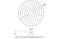 Celeste Round Shower Head - 200mm - Chrome | Plumbhub