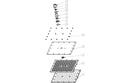 Celeste Square Shower Head - 200mm - Chrome | Plumbhub
