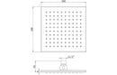Celeste Square Shower Head - 200mm - Chrome | Plumbhub