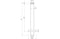 Celeste Round Ceiling Arm 180mm - Chrome | Plumbhub