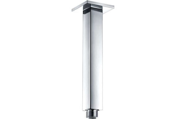 Celeste Square Ceiling Arm 180mm - Chrome | Plumbhub