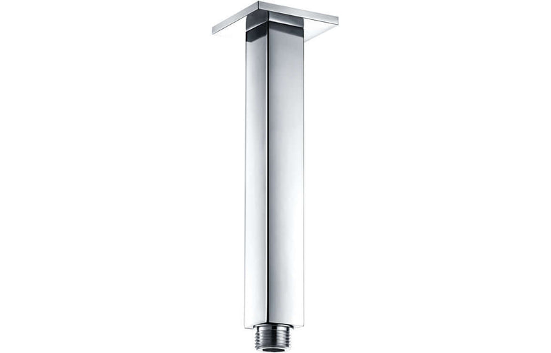 Celeste Square Ceiling Arm 180mm - Chrome | Plumbhub