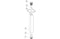 Celeste Square Ceiling Arm 180mm - Chrome | Plumbhub