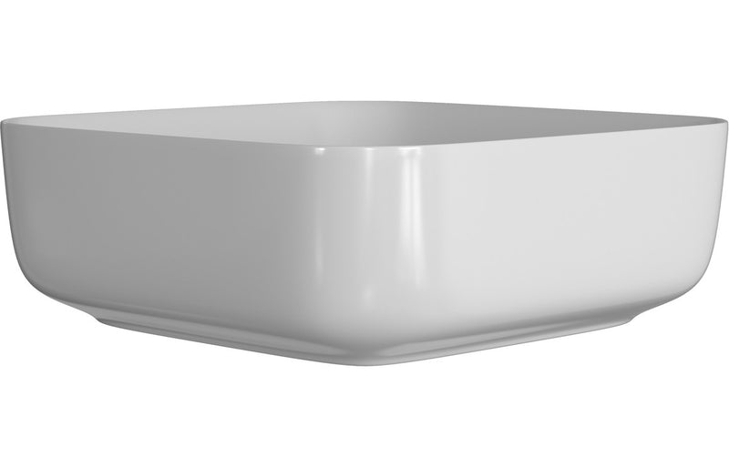 Celeste Luxe Ceramic Square Bathroom Washbowl & Waste - Matt White