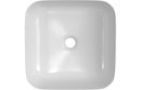 Celeste Luxe Ceramic Square Bathroom Washbowl & Waste - Matt White