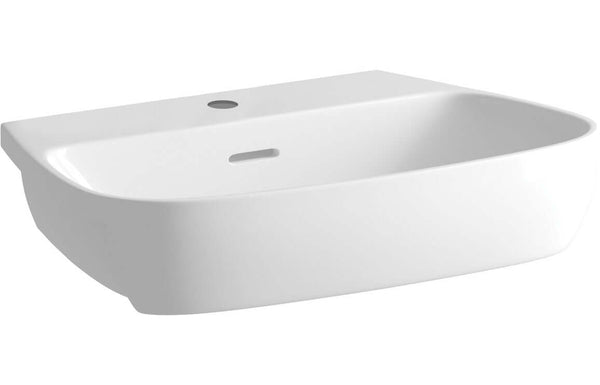 Celeste Yorke 495x415mm 1TH Semi Recessed Bathroom Basin - White.