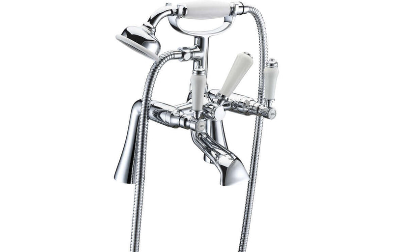 Celeste Milo Bath/Shower Mixer - Chrome | Plumbhub