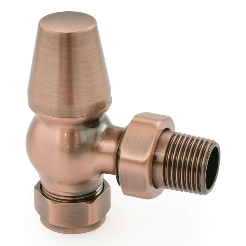 West Radiators Jaguar Radiator Valve - Antique Copper | Plumbhub