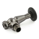 West Radiators Jaguar Thermostatic Angled Valve - Black Nickel