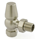 West Radiators Jaguar Radiator Valve - Brushed Nickel | Plumbhub