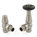 West Radiators Jaguar Radiator Valve - Brushed Nickel | Plumbhub