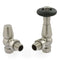 West Radiators Jaguar Radiator Valve - Brushed Nickel | Plumbhub