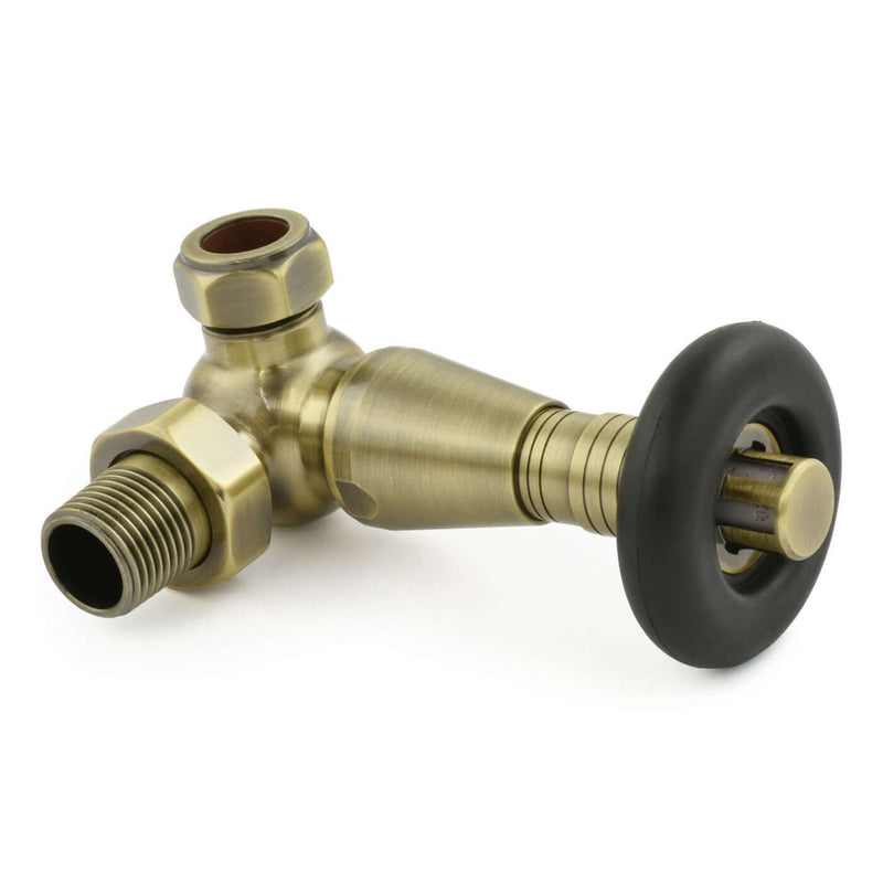 West Radiators Jaguar Radiator Valve - Antique Brass | Plumbhub