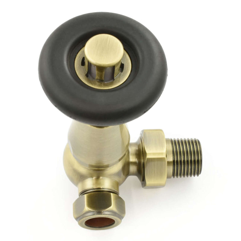 West Radiators Jaguar Radiator Valve - Antique Brass | Plumbhub