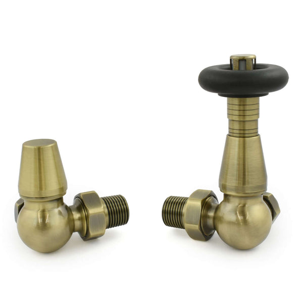 West Radiators Jaguar Radiator Valve - Antique Brass | Plumbhub