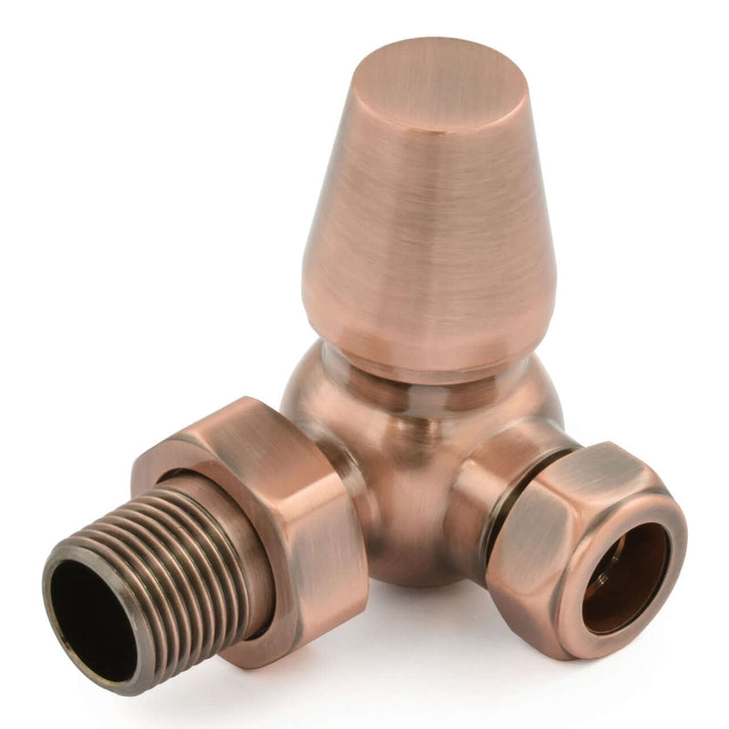 West Radiators Jaguar Radiator Valve - Antique Copper | Plumbhub