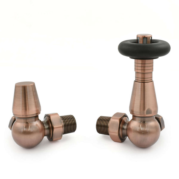 West Radiators Jaguar Radiator Valve - Antique Copper | Plumbhub