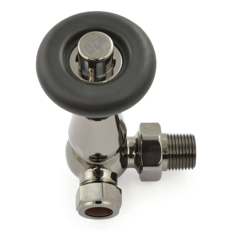 West Radiators Jaguar Radiator Valve - Black Nickel | Plumbhub