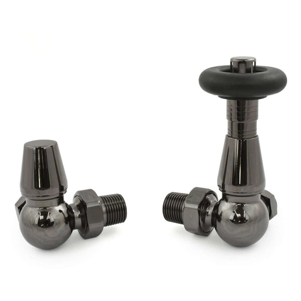 West Radiators Jaguar Radiator Valve - Black Nickel | Plumbhub