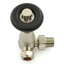 West Radiators Jaguar Radiator Valve - Brushed Nickel | Plumbhub