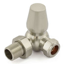 West Radiators Jaguar Radiator Valve - Brushed Nickel | Plumbhub