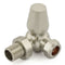 West Radiators Jaguar Radiator Valve - Brushed Nickel | Plumbhub