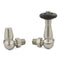 West Radiators Jaguar Radiator Valve - Brushed Nickel | Plumbhub